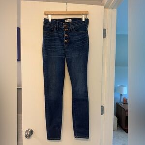 Madewell 9” high rise skinny jeans size 28